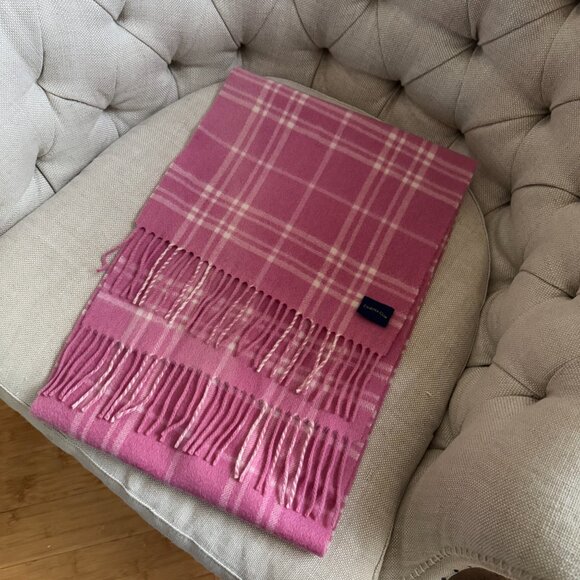 Charter Club 100% Cashmere Plaid Scarf - Picture 1 of 7